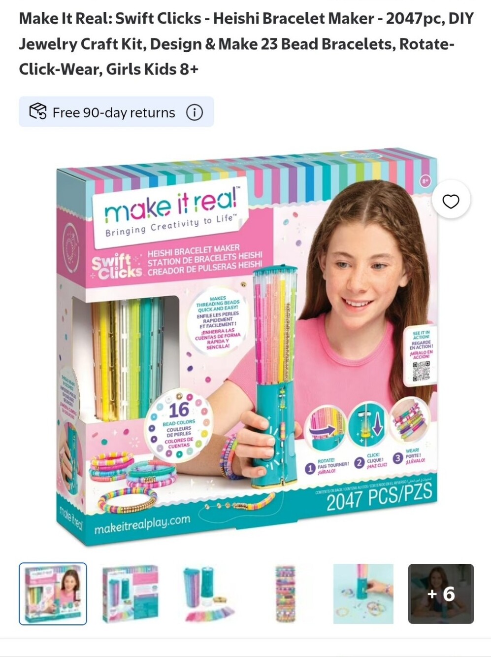 Make It Real Heishi Bracelet Maker - Pastel Bead Kit